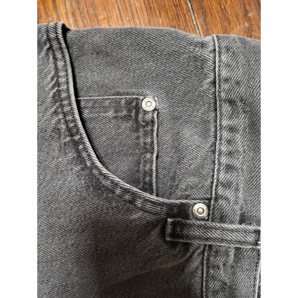 Wrangler 97601CB Men Black Jeans 40x30 Relaxed Fit Straight Leg Faded Denim 2016 - Picture 3 of 15